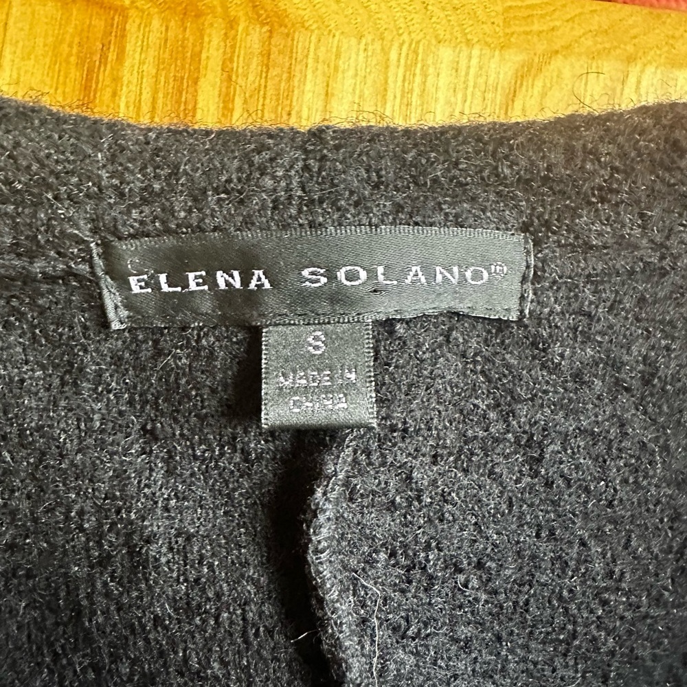 Black Ruffled Cardigan - Picture 2 of 4